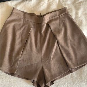 Suede shorts